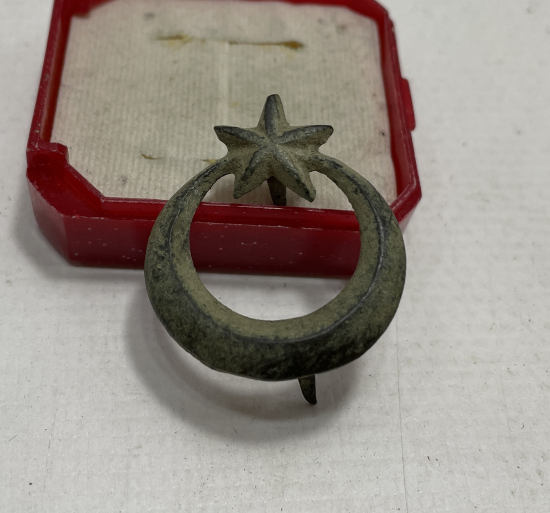 1. DÜNYA SAVAŞI DÖNEMİ AY YILDIZLI SUBAY KALPAĞI KOKARTI