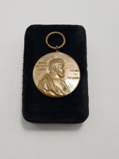 1897 TARİHLİ KAISER WILHELM BRONZ MADALYA 