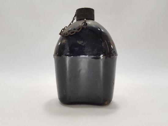 2. DÜNYA SAVAŞI DÖNEMİ 1942 TARİHLİ EMAYE ASKER MATARASI 