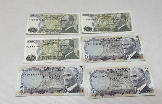 ÇİL KONDİSYONDA ANTİKA KAĞIT PARALAR