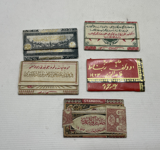 OSMANLI DÖNEMİ 5 ADET SİGARA KAĞIDI
