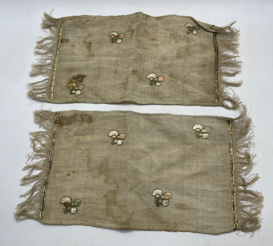 OSMANLI DÖNEMİ GÜMÜŞ SIRMA İŞÇİLİKLİ MASA ÖRTÜSÜ - RUNNER