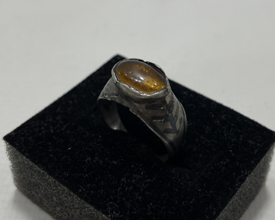 İKİ YANI HAYAT AĞAÇLI VE SAVAT İŞÇİLİKLİ OSMANLI DÖNEMİ YÜZÜK