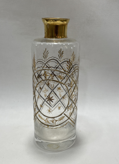 OSMANLI DÖNEMİ BEYKOZ İŞİ ÜZERİ ALTIN VARAKLI BÜYÜK BOY ŞİŞE