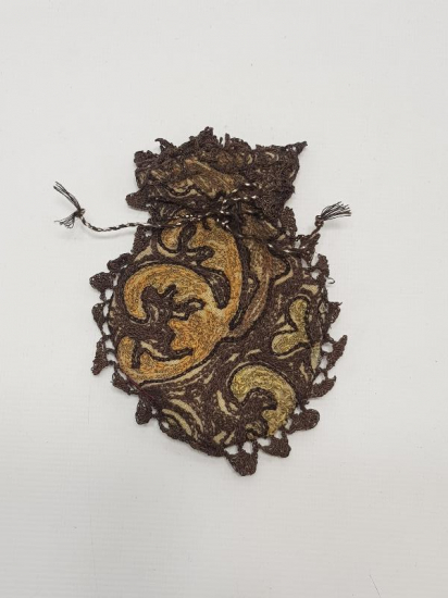 OSMANLI DÖNEMİ SUZENİ İŞÇİLİKLİ PARA KESESİ 