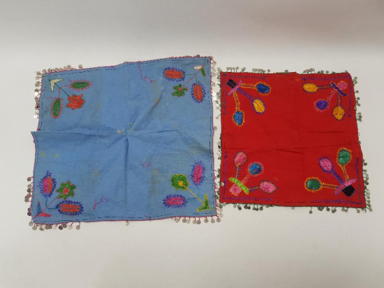 İKİ ADET EL İŞLEMELİ ÇEVRE