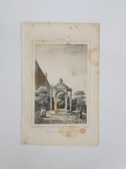 OSMANLI GRAVÜR: RAGIP PAŞA TÜRBESİ 