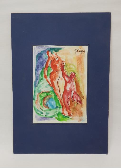 RESSAM CENGİZ ÇELİKER İMZALI SULU BOYA TABLO 