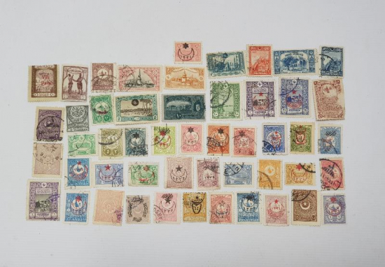 OSMANLI DÖNEMİ 50 ADET PUL 