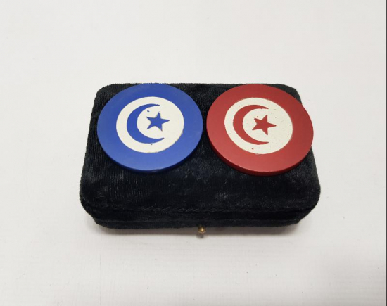 OSMANLI DÖNEMİ AY YILDIZLI BİR ÇİFT KUMAR JETONU