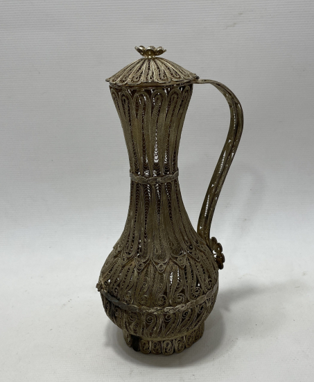 TAMAMI EL YAPIMI TELKARİ İŞÇİLİKLİ SÜRAHİ