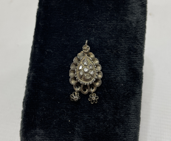 OSMANLI DÖNEMİ ELMAS TAŞLI ALTIN KOLYE UCU