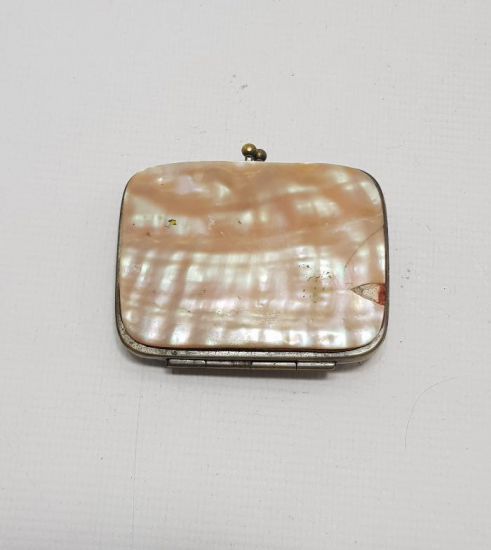 OSMANLI DÖNEMİ LEVANTEN İŞİ MİNİ SEDEF CÜZDAN