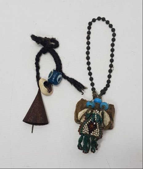 OSMANLI DÖNEMİ ŞAMAN İŞİ BİR ÇİFT NAZARLIK 