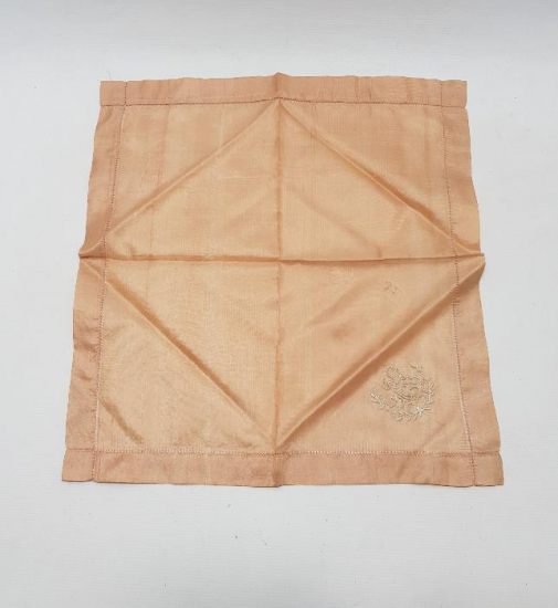 OSMANLICA HEREKE YADİGARI YAZILI İPEK MENDİL 