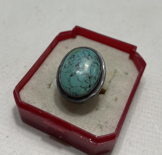 TURKUAZ TAŞLI GÜMÜŞ YÜZÜK