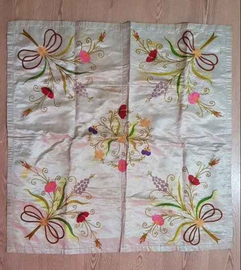 OSMANLI DÖNEMİ RUM İŞİ İPEK ATLAS GELİN BOHÇASI