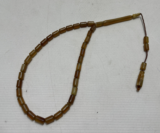 ÖZEL YAPIM ŞEFFAF BOYNUZ TESBİH