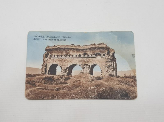 YUNAN İŞGALİ DÖNEMİ AYDIN KARTPOSTALI 