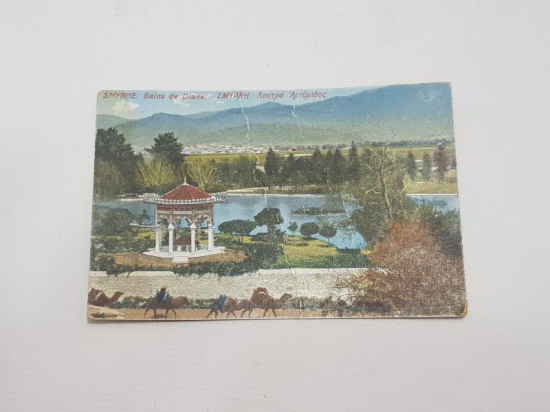 YUNAN İŞGALİ DÖNEMİ İZMİR KARTPOSTALI 