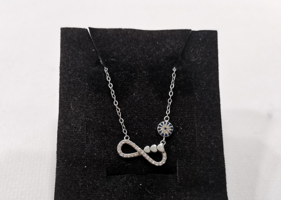 GÜMÜŞ SONSUZLUK KOLYESİ