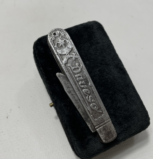 OSMANLI DÖNEMİ DAVESO MARKA AY YILDIZLI VE OSMANLICA YAZILI ÇOK NADİR SAATÇİ ÇAKISI