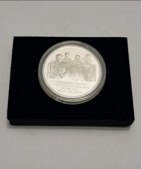 1998 CUMHURİYET VE GENÇLİK TEMALI 3.000.000 TL GÜMÜŞ HATIRA PARA