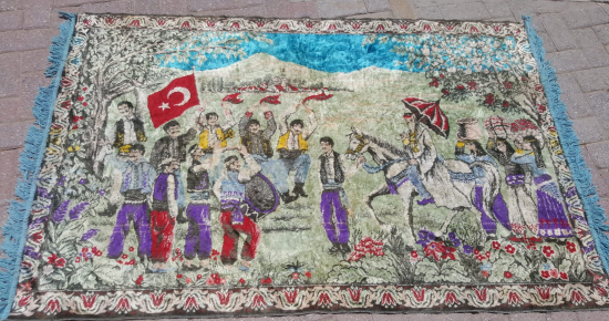 DÜĞÜN ALAYI DUVAR HALISI - ÇOK NADİR