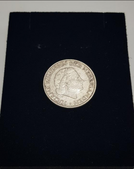 1956 HOLLANDA 1 GULDEN GÜMÜŞ PARA