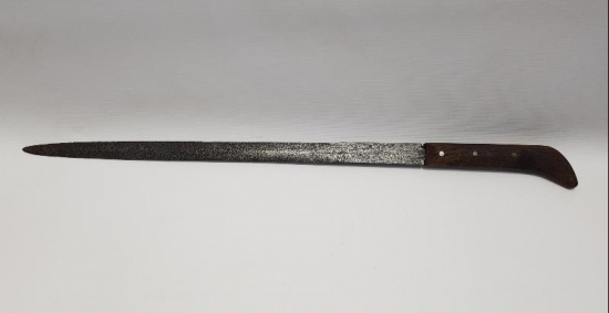 OSMANLICA ALLAH BİZİMLEDİR YAZILI TOPÇU MEÇİNDEN YAPILMIŞ KAMA