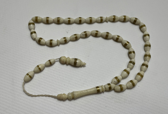 33 LÜ İŞLEMELİ KEMİK TESBİH