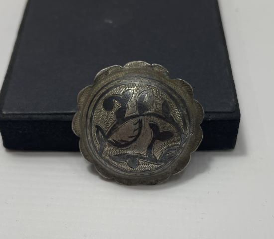 OSMANLI DÖNEMİ SAVATLI GÜMÜŞ DÜĞME