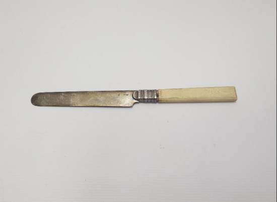 1900'LERDEN FİLDİŞİ SAPLI GÜMÜŞ MEYVE BIÇAĞI 