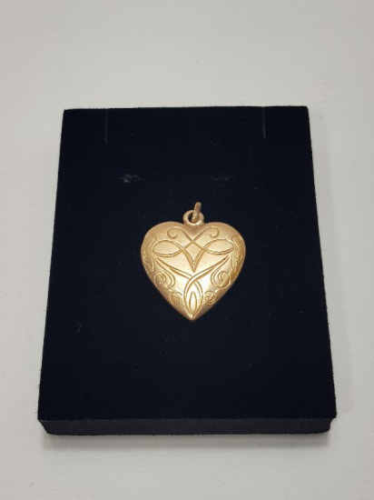 KALP FORMLU ALTIN KAPLAMA KOLYE UCU 