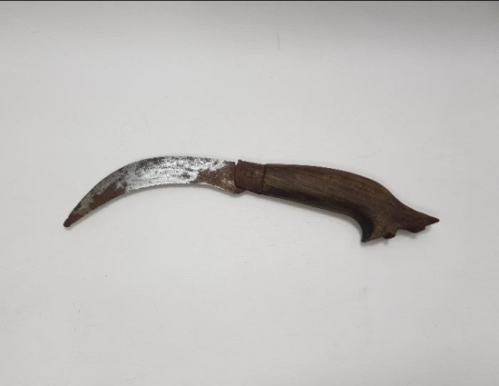 OSMANLI DÖNEMİ ÜZERİ YAZILI BAĞ BIÇAĞI 