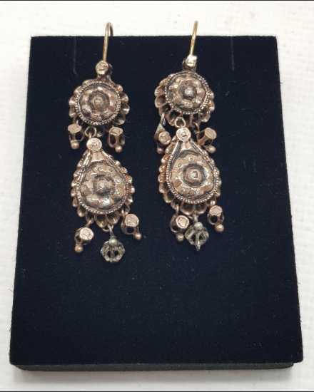 OSMANLI DÖNEMİ ELMAS KÜPE 