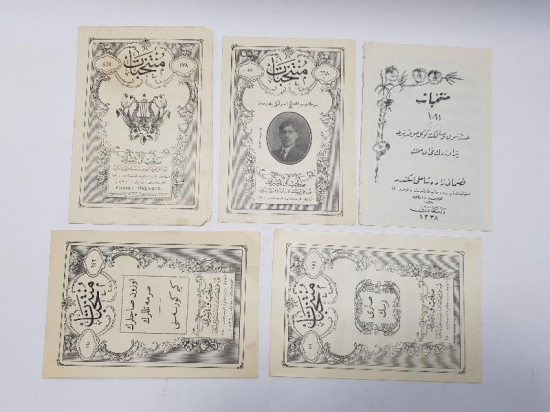 OSMANLICA MÜNTEHEBAT NOTA KİTAPÇIKLARI 