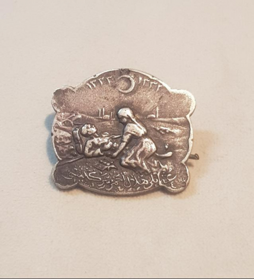 OSMANLI HİLALİ AHMER CEMİYETİ GÜMÜŞ ROZET 