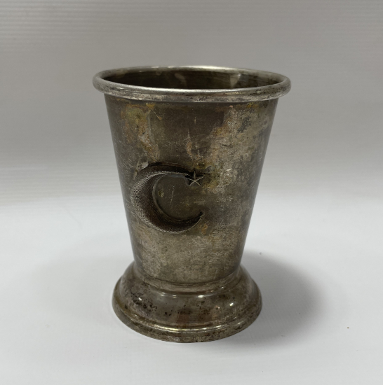 OSMANLI DÖNEMİ ÜZERİ AY YILDIZLI DEMİR YOLLARINDA KULLANILAN BARDAK