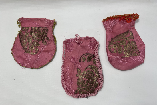 OSMANLI DÖNEMİ 3 ADET ELMASİYE KESE