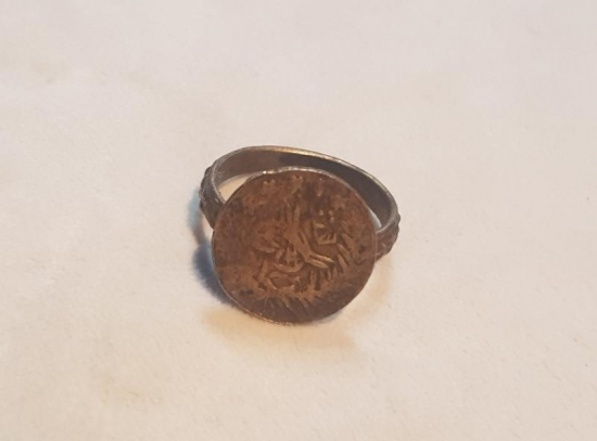 OSMANLI TUĞRALI BRONZ YÜZÜK 