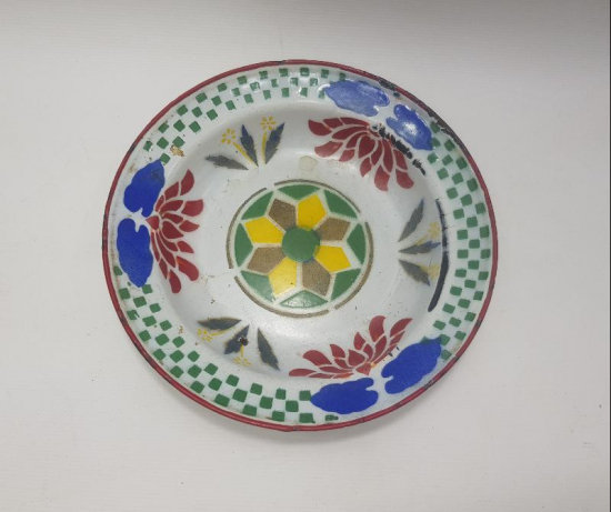 OSMANLI YILDIZI GÖRSELLİ EMAYE TABAK 