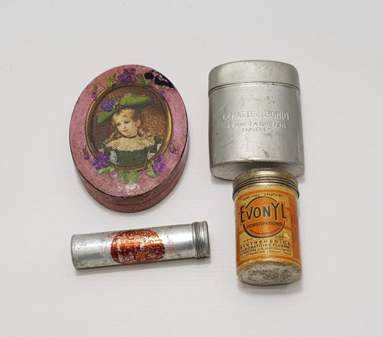 4 ADET ANTİKA İLAÇ ECZA KUTUSU