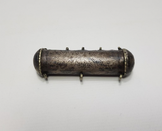 OSMANLI DÖNEMİ İÇİ YAZILI GÜMÜŞ HAMAYIL 