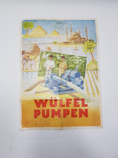 WÜLFEL MOTOPOMPLARI REKLAM AFİŞİ 