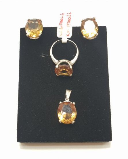 ZULTANİT TAŞLI GÜMÜŞ TAKI SETİ 