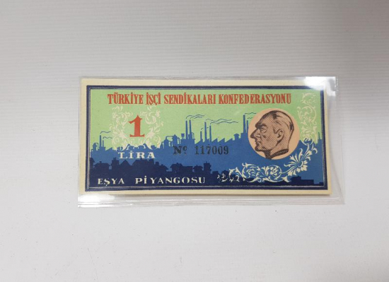 1955 TÜRKİYE İŞÇİ SENDİKALARI KONFEDERASYONU EŞYA PİYANGOSU