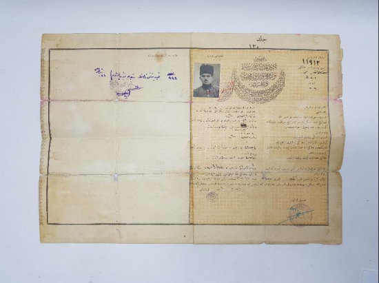 1. DÜNYA SAVAŞI DÖNEMİ 1918 TARİHLİ OSMANLI SUBAY KÜNYESİ 