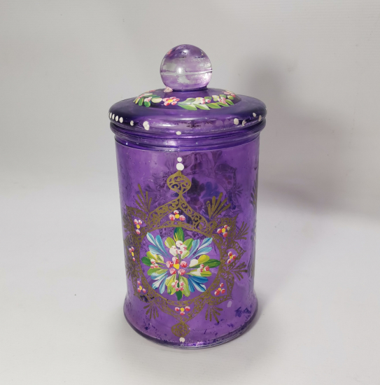 OSMANLI DÖNEMİ EL BOYAMA  ŞEKERCİ KAVANOZU