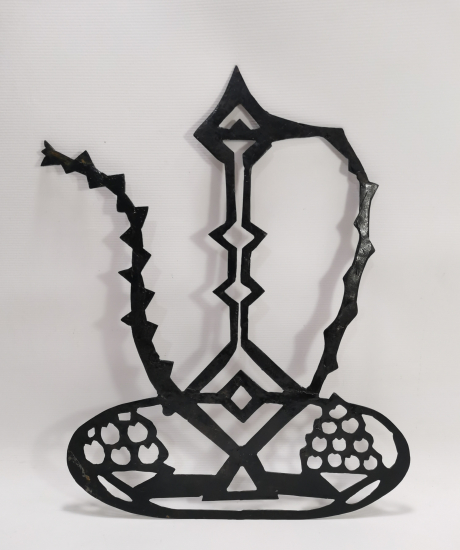 İBRİK FORMUNDA EL YAPIMI BÜYÜK BOY DUVAR APLİĞİ